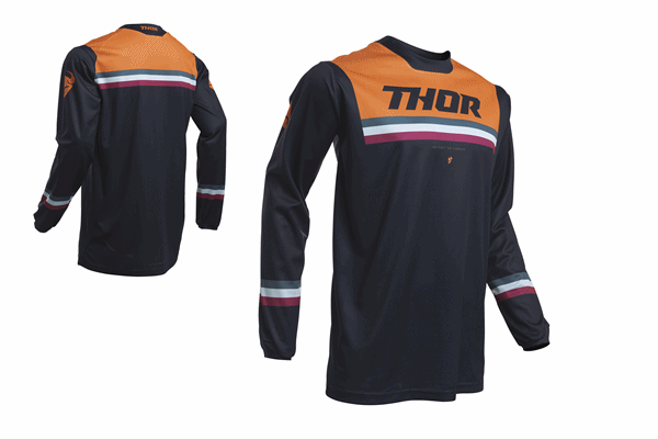 【2020モデル 一斉値下げ!!】 THOR “PULSE” PINNER MXジャージ” :ミッドナイト/オレンジ 【2020モデル 一斉値下げ!!】 THOR “PULSE” PINNER MXジャージ” :ミッドナイト/オレンジ
